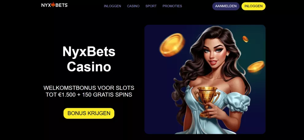 Nyxbets Casino – Claim je 200% bonus tot €200 + 50 Gratis Spins